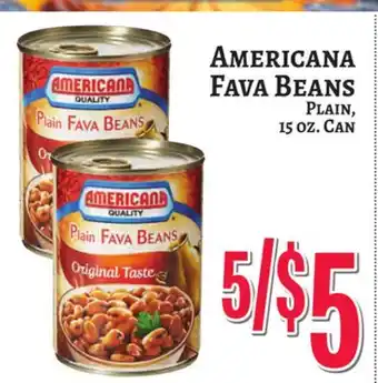 Trade Fair Supermarket AMERICANA FAVA BEANS offer