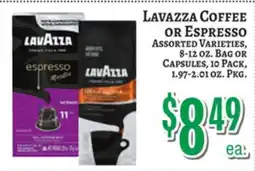 Trade Fair Supermarket LAVAZZA COFFEE OR Espresso offer