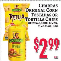 Trade Fair Supermarket CHARRAS ORIGINAL CORN TOSTADAS OR TORTILLA CHIPS offer