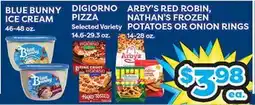 Torres Supermercado DIGIORNO PIZZA, ARBY'S RED ROBIN, NATHAN'S FROZEN POTATOES OR ONION RINGS offer
