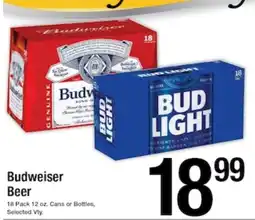 Harvest Foods Budweiser Beer offer