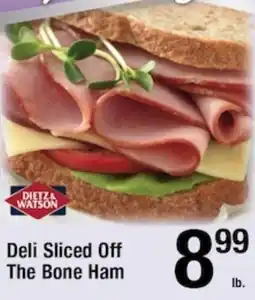 Harvest Foods Dietz & Watson Deli Sliced Off The Bone Ham offer