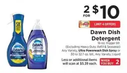ShopRite Dawn heavy dish detergent offer