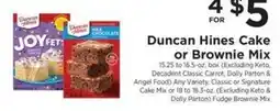 ShopRite Duncan Hines Cake or Brownie Mix offer