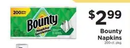 ShopRite Bounty napkins offer