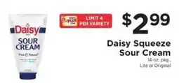 ShopRite Daisy squeeze sour cream offer