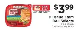 ShopRite Hillshire Farm Deli Selects offer