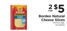 ShopRite Borden Natural Cheese Slices offer