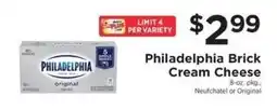 ShopRite Philadelphia Brick Cream Cheese offer