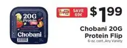 ShopRite Chobani 20G Protein Flip offer