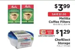 ShopRite Melitta Coffee Filters offer