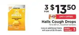 ShopRite Halls Cough Drops offer