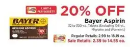 ShopRite Bayer Aspirin offer