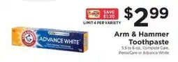 ShopRite Arm & Hammer Toothpaste offer