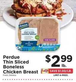 ShopRite Perdue thin sliced boneless chicken breast offer