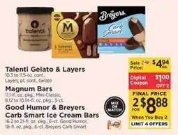 ShopRite Talenti Gelato & Layers offer