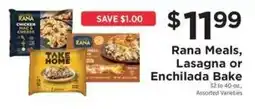 ShopRite Rana Meals, Lasagna or Enchilada Bake offer