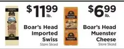 ShopRite Boar's Head Imported Swiss offer