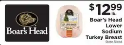 ShopRite Boar's Head Lower Sodium Turkey Breast offer