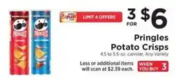 ShopRite Pringles potato crisps offer
