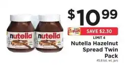ShopRite Nutella Hazelnut Spread Twin Pack offer