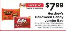 ShopRite Hershey's Halloween Candy Jumbo Bag offer