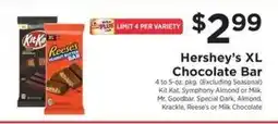 ShopRite Hershey's XL Chocolate Bar offer