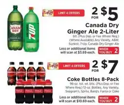 ShopRite Canada Dry Ginger Ale offer