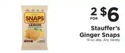 ShopRite Stauffer's Ginger Snaps offer