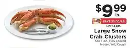ShopRite Large Snow Crab Clusters offer