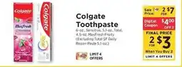 ShopRite Colgate toothpaste offer