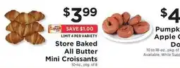 ShopRite Store Baked All Butter Mini Croissants offer