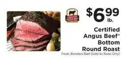 ShopRite Certified Angus Beef Bottom Round Roast offer