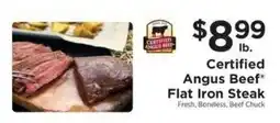 ShopRite Certified Angus Beef Flat Iron Steak offer