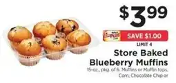 ShopRite Store Baked Blueberry Muffins offer