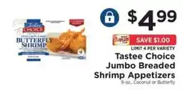 ShopRite Tastee Choice Jumbo Breaded Shrimp Appetizers offer