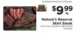 ShopRite Nature's Reserve Skirt Steak offer