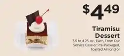 ShopRite Tiramisu Dessert offer