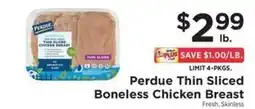 ShopRite Perdue Thin Sliced Boneless Chicken Breast offer