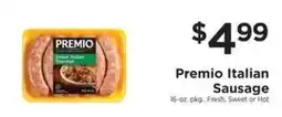 ShopRite Premio Italian Sausage offer