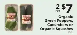 ShopRite Organic Green Peppers, Cucumbers or Organic Squashes offer