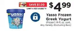 ShopRite Yasso Frozen Greek Yogurt offer