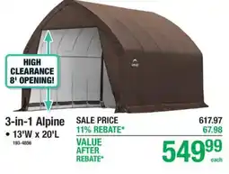 Menards 3-in-1 Alpine offer