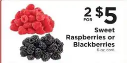 ShopRite Sweet Raspberries or Blackberries offer