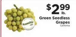 ShopRite Green Seedless Grapes offer