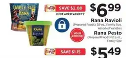ShopRite Rana Ravioli offer
