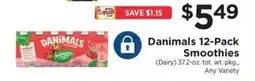 ShopRite Danimals 12-Pack Smoothies offer
