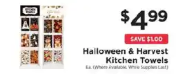 ShopRite Kitchen towels halloween & harvest offer