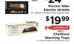 ShopRite Proctor Silex electric griddle offer