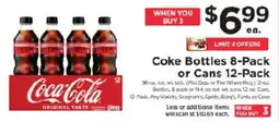 ShopRite Coca-Cola Coke Bottles 8-Pack or Cans 12-Pack offer